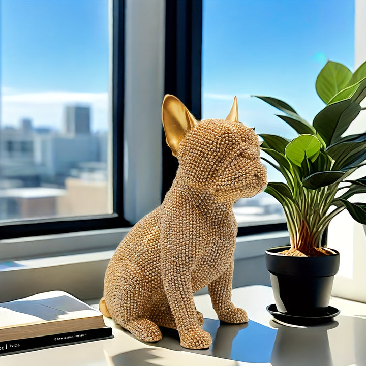 Brave French Bulldog Sculpture