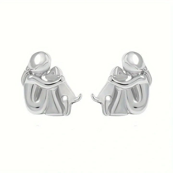 Alice Design | Hugging Earrings in Silver & Gold