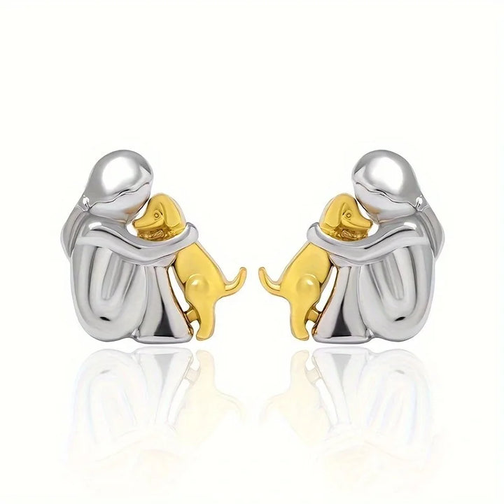Alice Design | Hugging Earrings in Silver & Gold