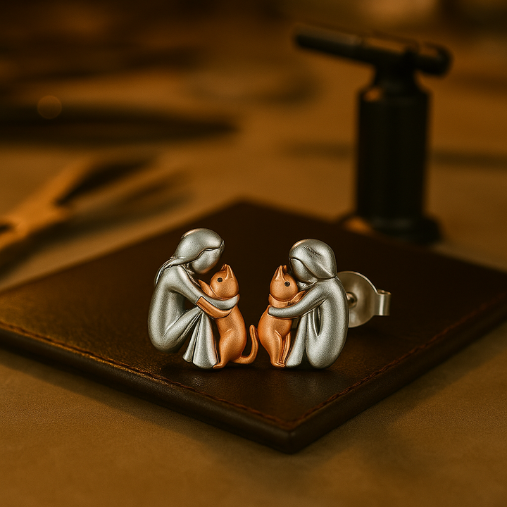 Alice Design | Cat-Themed Stud Earrings